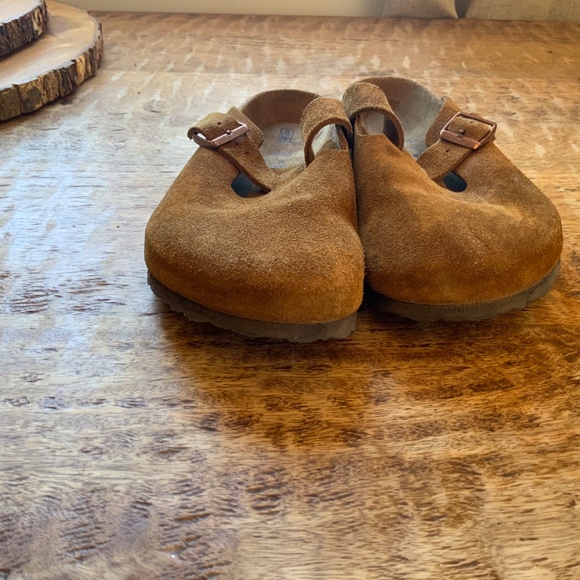 Birkenstock Boston Clog in Mink Suede - Picture 5 of 5
